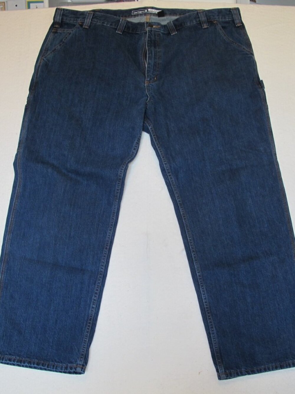 Carhartt Men's Loose Straight Denim Dungaree Size 46x30 (53)